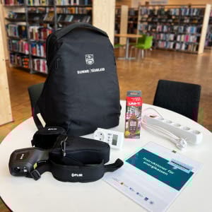 Energiryggsäcken innehåller flera olika verktyg så du kan testa din elförbrukning hemma.