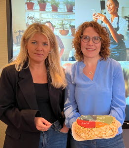 Petra Svedberg, kommunchef och Linda Isaksson, ordförande i Företagarna Sunne.