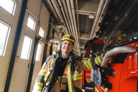 Tommy Gardsten i sin roll som räddningsledare.