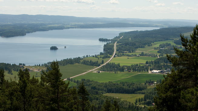 Utsikt från Tossebergsklätten.
