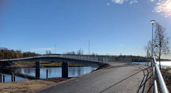 Nya gång- och cykelbron till Torvnäs