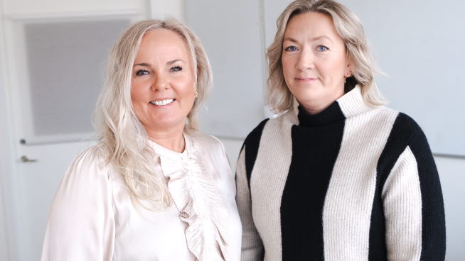Katarina Stangnes och Lotta Ranström, projektledare i Sunne för Värmlands unga i arbete.