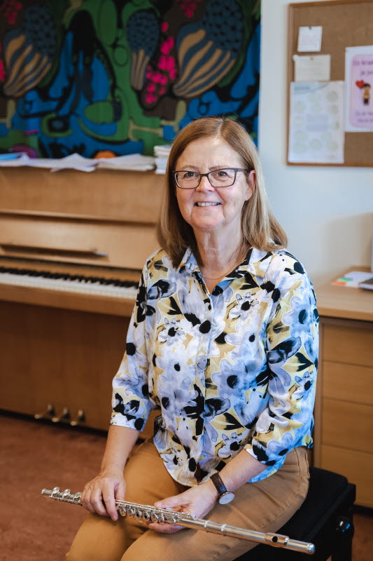 Bild på Ritha Romot, lärare i tvärflöjt och piano